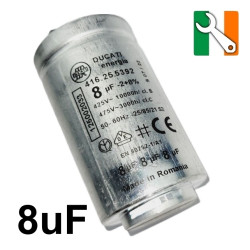 Tricity-Bendix Tumble Dryer 8uF Capacitor (07-ZNCP-8uF)